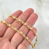 Cadena Rustica Cubos 12.45gr / 65cm / Oro Amarillo 18K ©