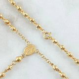 Rosario Cruz Latina Milagrosa 7.95gr / 55cm / Oro Amarillo 18K