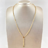Rosario Cruz Latina Milagrosa 7.95gr / 55cm / Oro Amarillo 18K