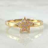 Anillo Estrella 1.9gr / T8 / Oro Amarillo 18K ©