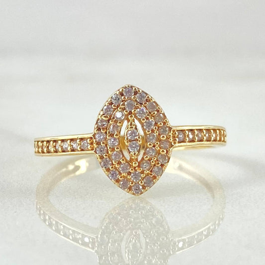 Anillo Ojiva Ovalo 2.15gr / T7 1/4 / Oro Amarillo 18K ©