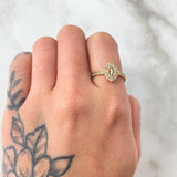 Anillo Ojiva Ovalo 2.15gr / T7 1/4 / Oro Amarillo 18K ©