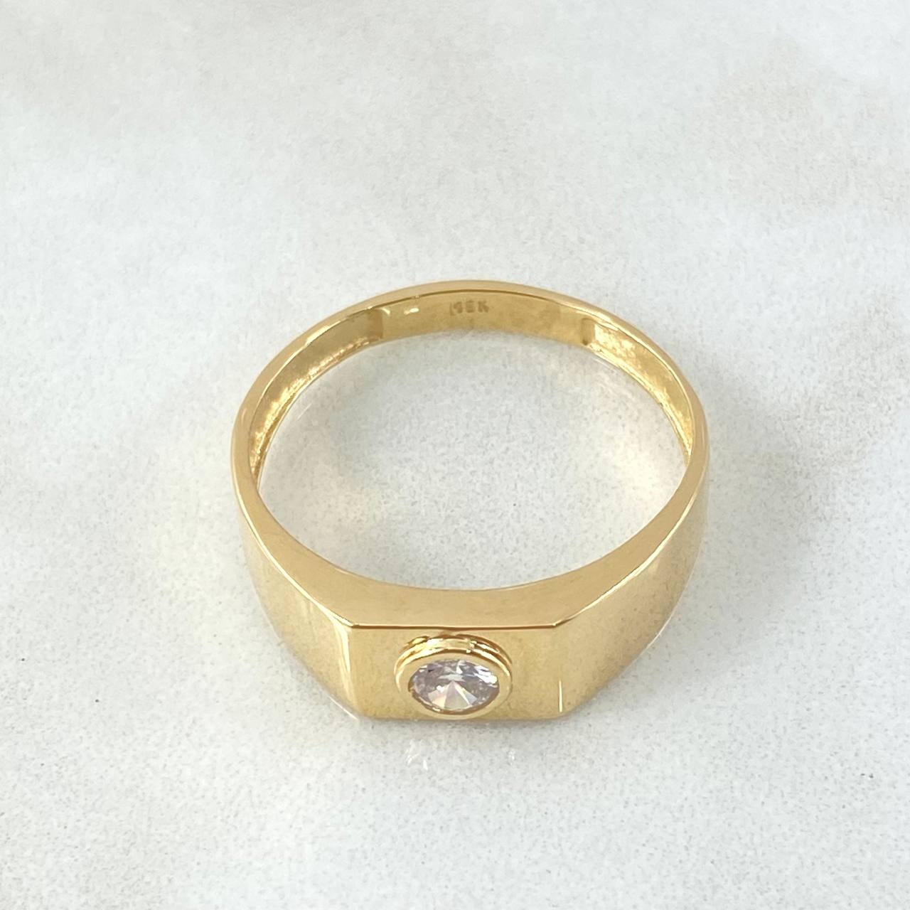 Anillo Bisel 3.9gr / T11 1/2 / Oro Amarillo 18K ©