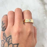 Anillo Bisel 3.9gr / T11 1/2 / Oro Amarillo 18K ©