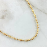 Cadena Militar Cilindro 10.9gr / 60cm / Oro Amarillo 18K