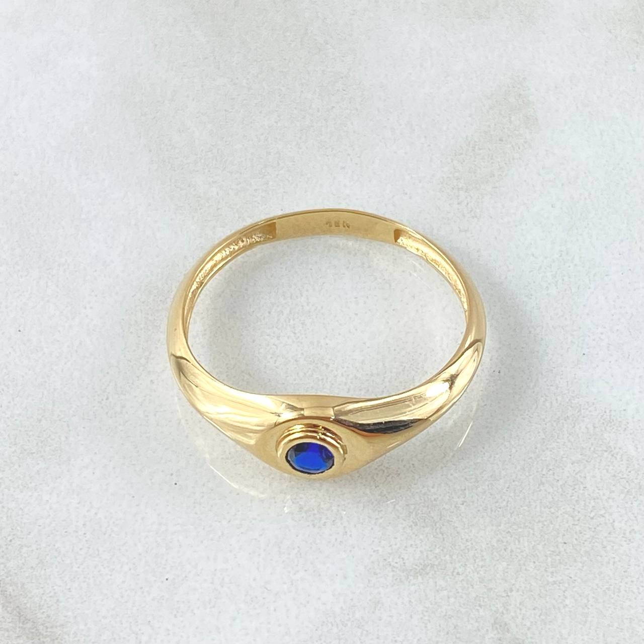 Anillo Ojo Liso 2.55gr / T10 1/2 / Oro Amarillo 18K