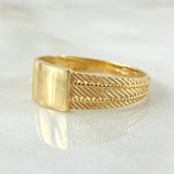 Anillo Cinturon Rayado 4.35gr / T11 / Oro Amarillo 18K