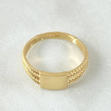 Anillo Cinturon Rayado 4.35gr / T11 / Oro Amarillo 18K