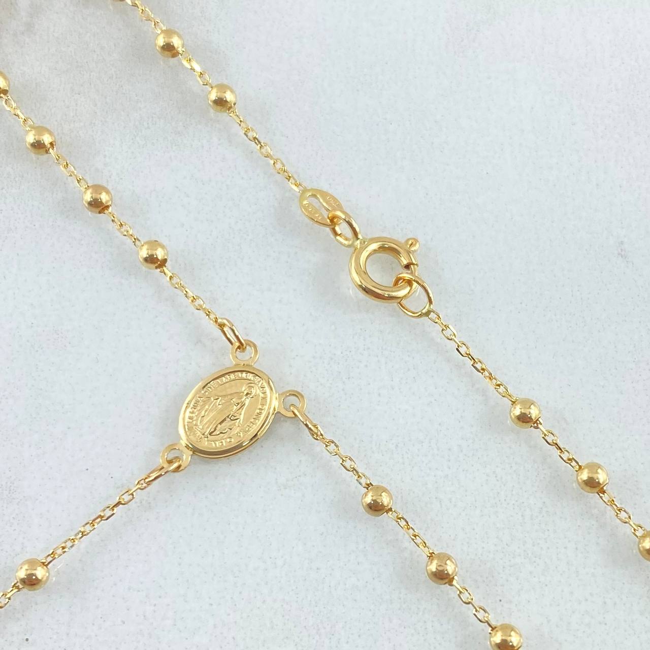 Rosario Virgen Milagrosa 3.2gr / 45cm / Oro Amarillo +4 18K