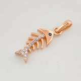 Dije Pez Espinas 1.75 g / 2.5 cm Oro Rosa 18K