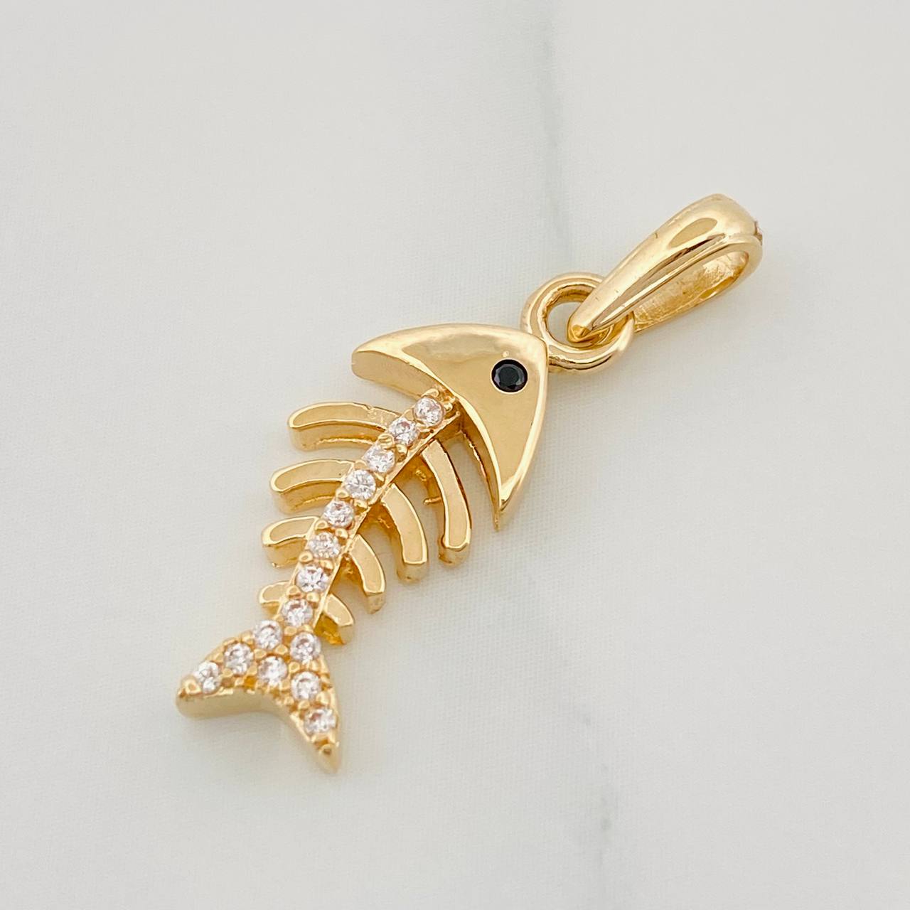 Dije Pez Espinas 1.8 g / 2.5 cm Oro Amarillo 18K