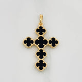 Dije Cruz Trebol 4.2 g / 4 cm Oro Amarillo 18K
