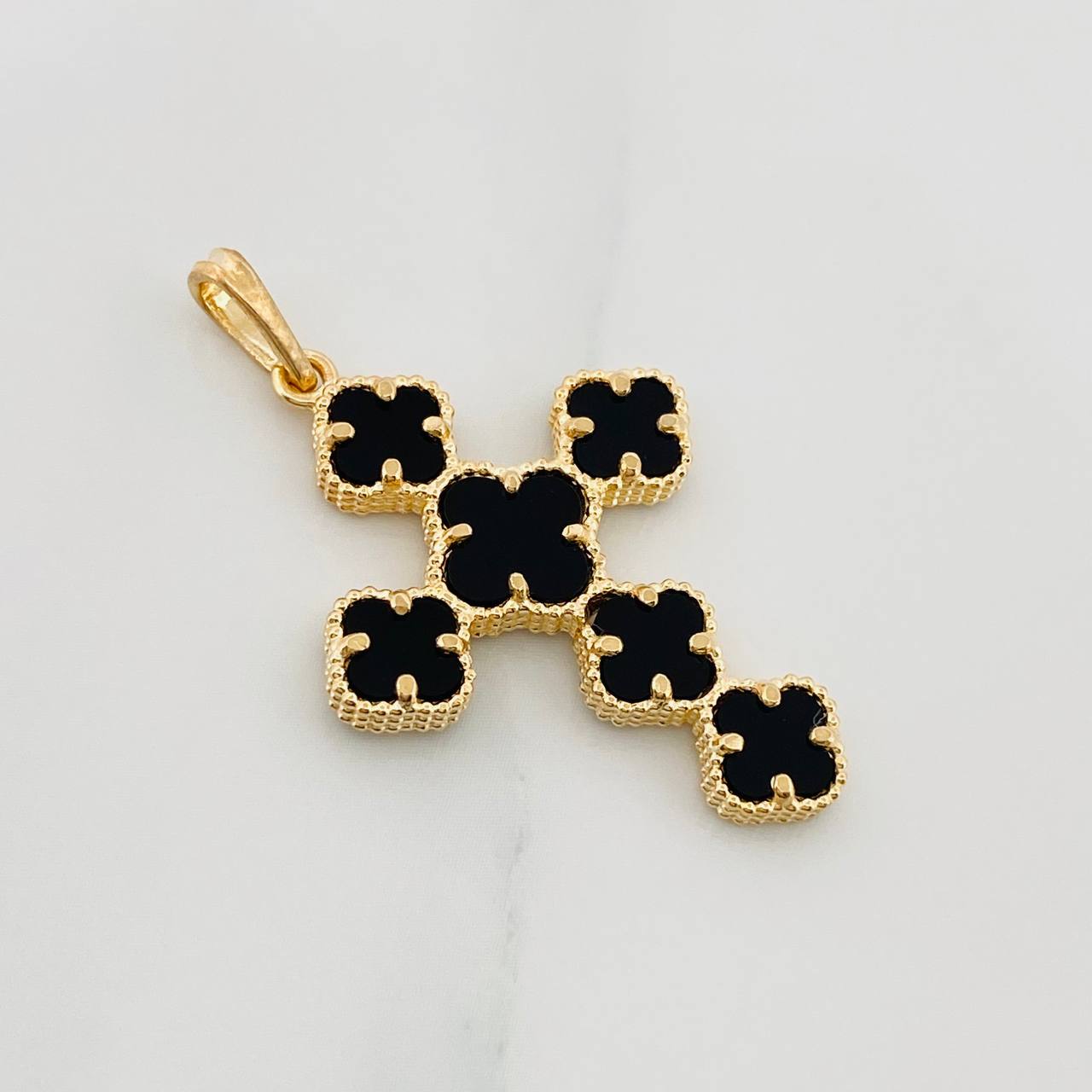 Dije Cruz Trebol 4.2 g / 4 cm Oro Amarillo 18K
