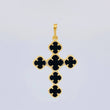 Dije Cruz Trebol 4.2 g / 4 cm Oro Amarillo 18K