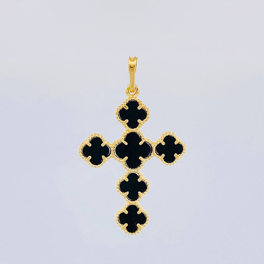 Dije Cruz Trebol 4.2 g / 4 cm Oro Amarillo 18K