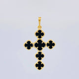 Dije Cruz Trebol 4.2 g / 4 cm Oro Amarillo 18K