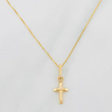 Set Cadena Veneciana + Dije Cruz / 1.4 g / 45.5 cm Oro Amarillo 18K