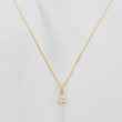 Set Cadena Veneciana + Dije Trebol Diamantes 6Pts / 1.2 g / 45 cm Oro Amarillo 18K