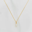 Set Cadena Veneciana + Dije Trio Lineal Diamantes 06Pts / 1.3 g / 45 cm Oro Amarillo 18K