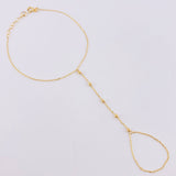 Pulso Arabe Bolas Diamantadas 1.55g / 20.2cm / 0.7mm Oro Amarillo 18K