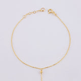 Pulso Arabe Bolas Diamantadas 1.55g / 20.2cm / 0.7mm Oro Amarillo 18K
