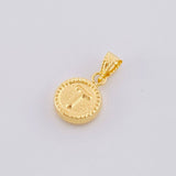 Dije Letra T Marco Bordeado 0.6g / 1.7cm Oro Amarillo 18K
