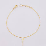 Pulso Arabe Bolas Diamantadas 1.5g / 19.7cm / 0.7mm Tres Oros 18K