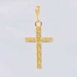 Dije Cruz Malla Latina 1.45 g / 3.5 cm Oro Amarillo 18K