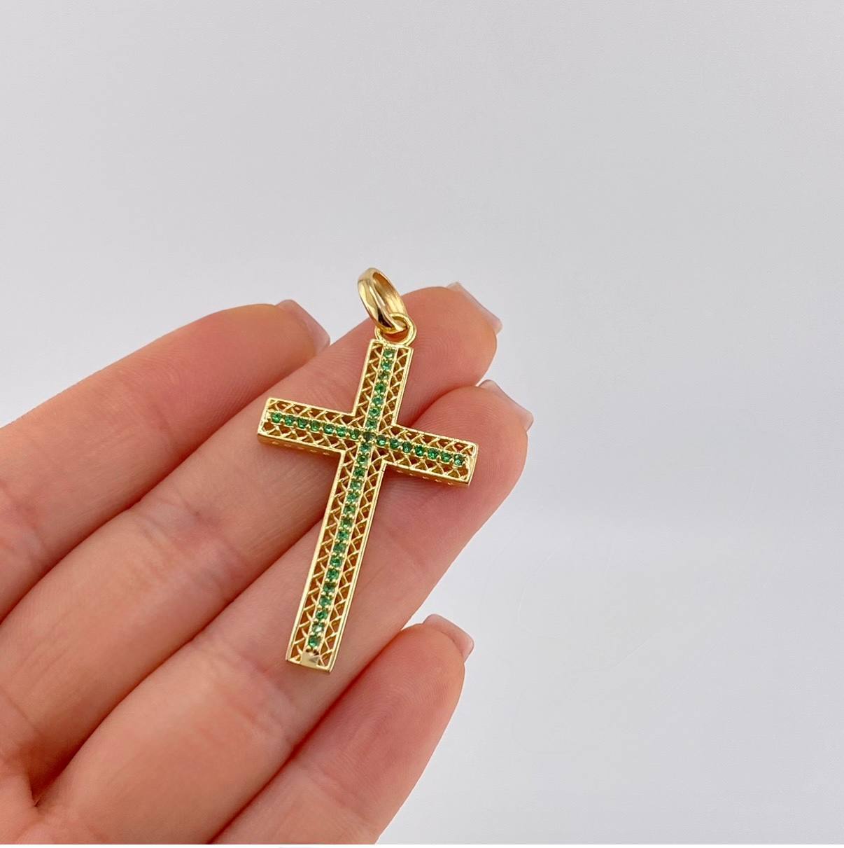 Dije Cruz Malla 5.1 g / 5 cm Oro Amarillo 18K