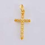 Dije Cruz Malla Latina 1.3 g / 3.2 cm Oro Amarillo 18K