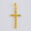 Dije Cruz Malla Latina 1.3 g / 3.5 cm Oro Amarillo 18K