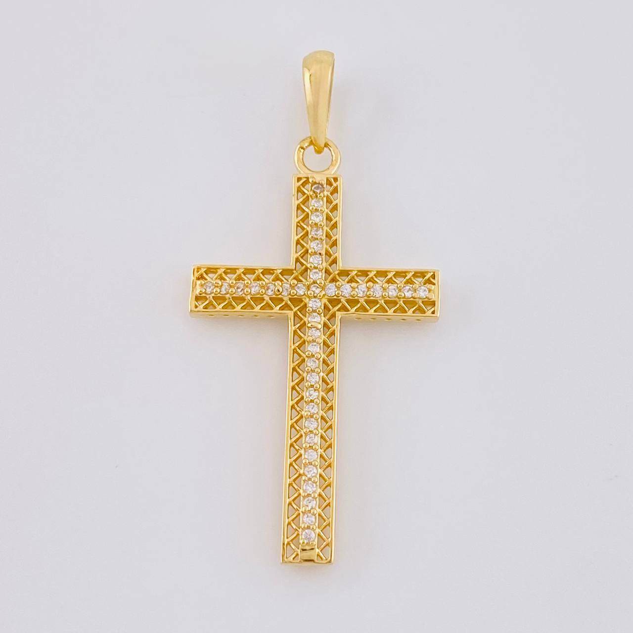 Dije Cruz Malla 3.15 g / 4 cm Oro Amarillo 18K
