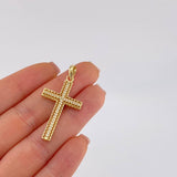 Dije Cruz Malla 3.15 g / 4 cm Oro Amarillo 18K