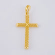 Dije Cruz Malla Latina 1.35 g / 3.5 cm Oro Amarillo 18K