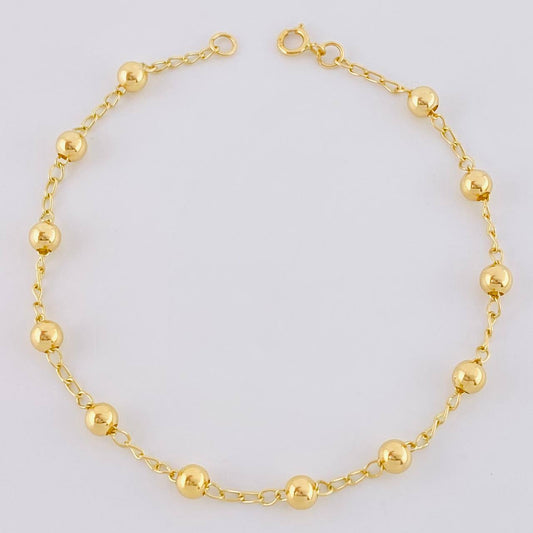 Pulso Tipo Militar 1.75 g / 18.5 cm / 3 mm Oro Amarillo 18K