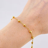 Pulso Tipo Militar 2.25 g / 18.5 cm / 4 mm Oro Amarillo 18K