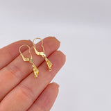 Candongas Lagrima Gota 1.15g / 2.9cm Oro Amarillo 18K