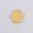 Herraje Placa Marco Bordeado 0.5 g / 1.5 cm Oro Amarillo 18K