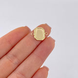 Herraje Placa Marco Bordeado 0.7 g / 2 cm Oro Amarillo 18K