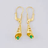 Candongas Lagrima Gota 1.6g / 3.5cm Oro Amarillo 18K