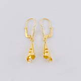 Candongas Lagrima Gota 1.65g / 3.5cm Oro Amarillo 18K