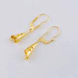 Candongas Lagrima Gota 1.65g / 3.5cm Oro Amarillo 18K