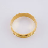 Anillo Argolla Triple linea 3.8g / T11 1/4 Oro Amarillo 18K