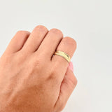 Anillo Argolla Abedul Mate 2.25 g / T7 1/2 Oro Amarillo 18K