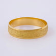 Anillo Argolla Diamantada Carril Mate 3 g / T10 1/4 Oro Amarillo 18K