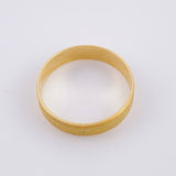 Anillo Argolla Diamantada Carril Mate 3 g / T10 1/4 Oro Amarillo 18K