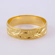 Anillo Argolla liana de hidra mate 3.85g / T11 1/4 Oro Amarillo 18K