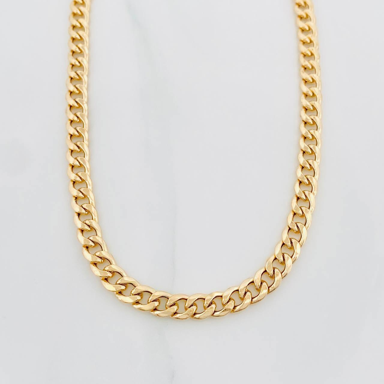 Cadena Cubana 19.1 g / 60 cm / 5.15 mm Oro Amarillo 18K