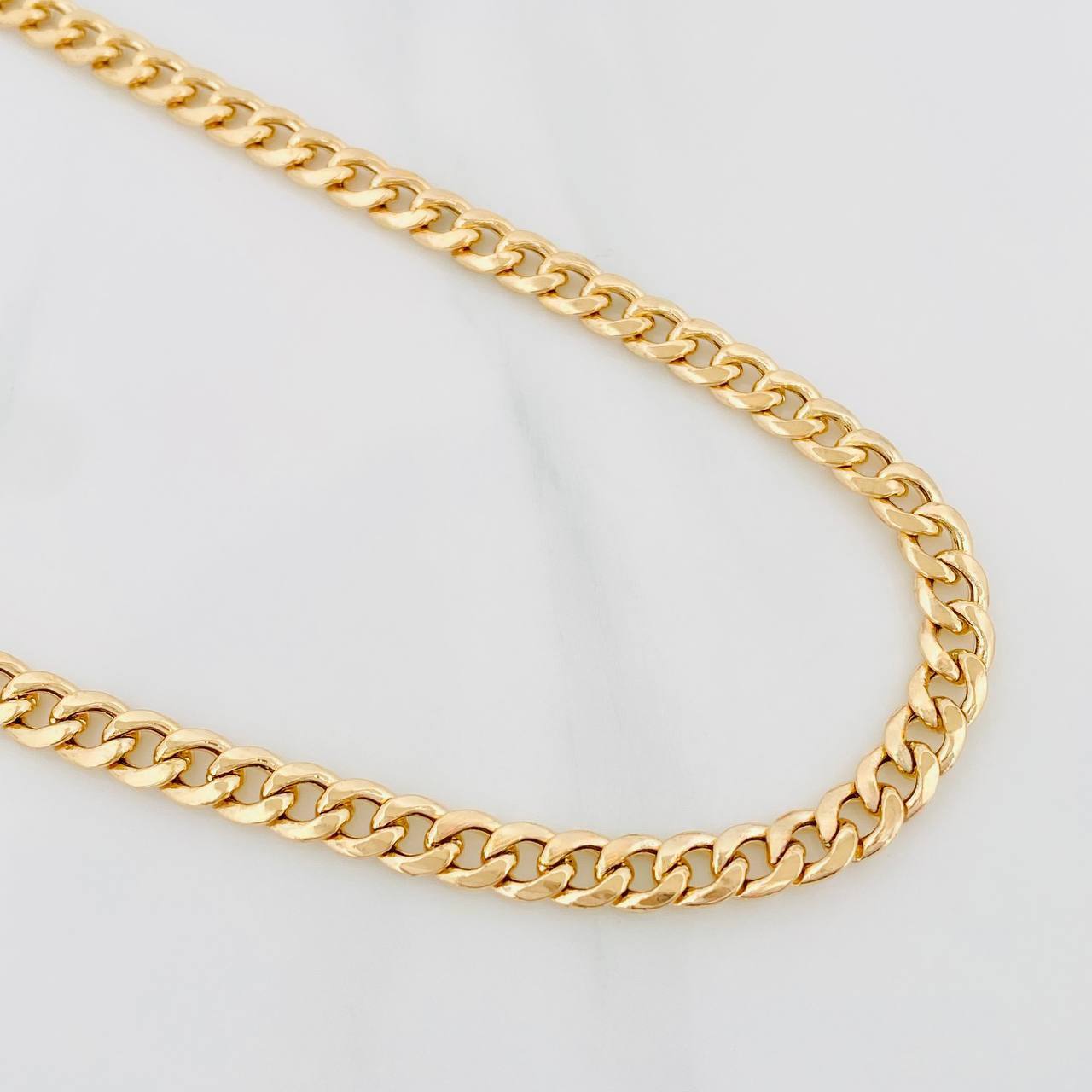 Cadena Cubana 19.1 g / 60 cm / 5.15 mm Oro Amarillo 18K