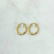 Candongas Carly 0.95gr / 1.6cm / Punteada Oro Amarillo 18K